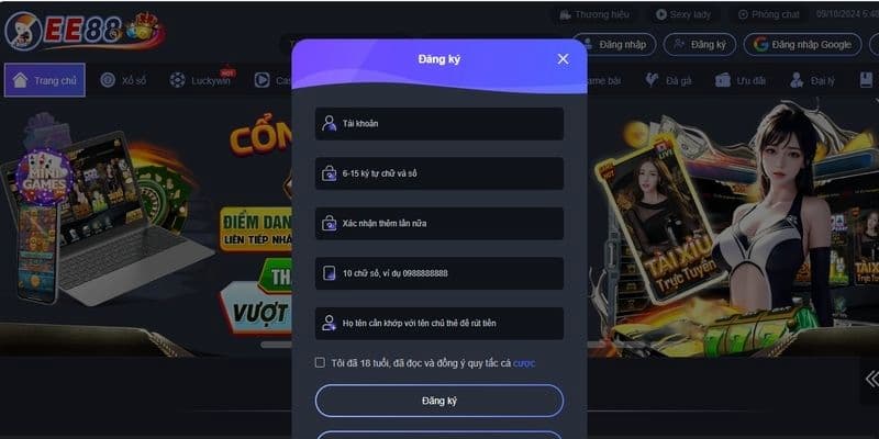 Hướng dẫn chi tiết Đăng ký EE88